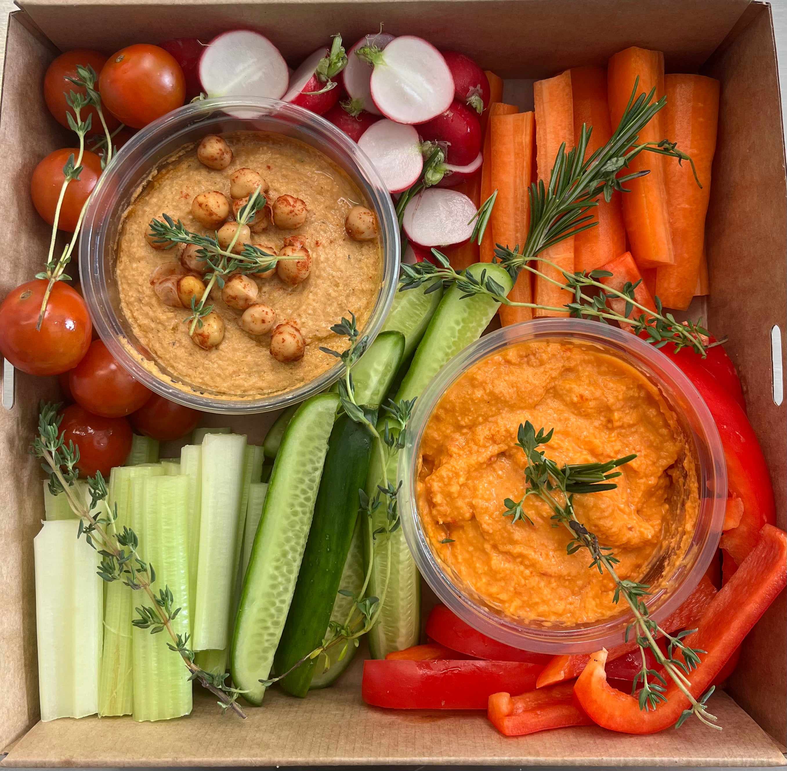 Mixed Houmous & Crudités Platters