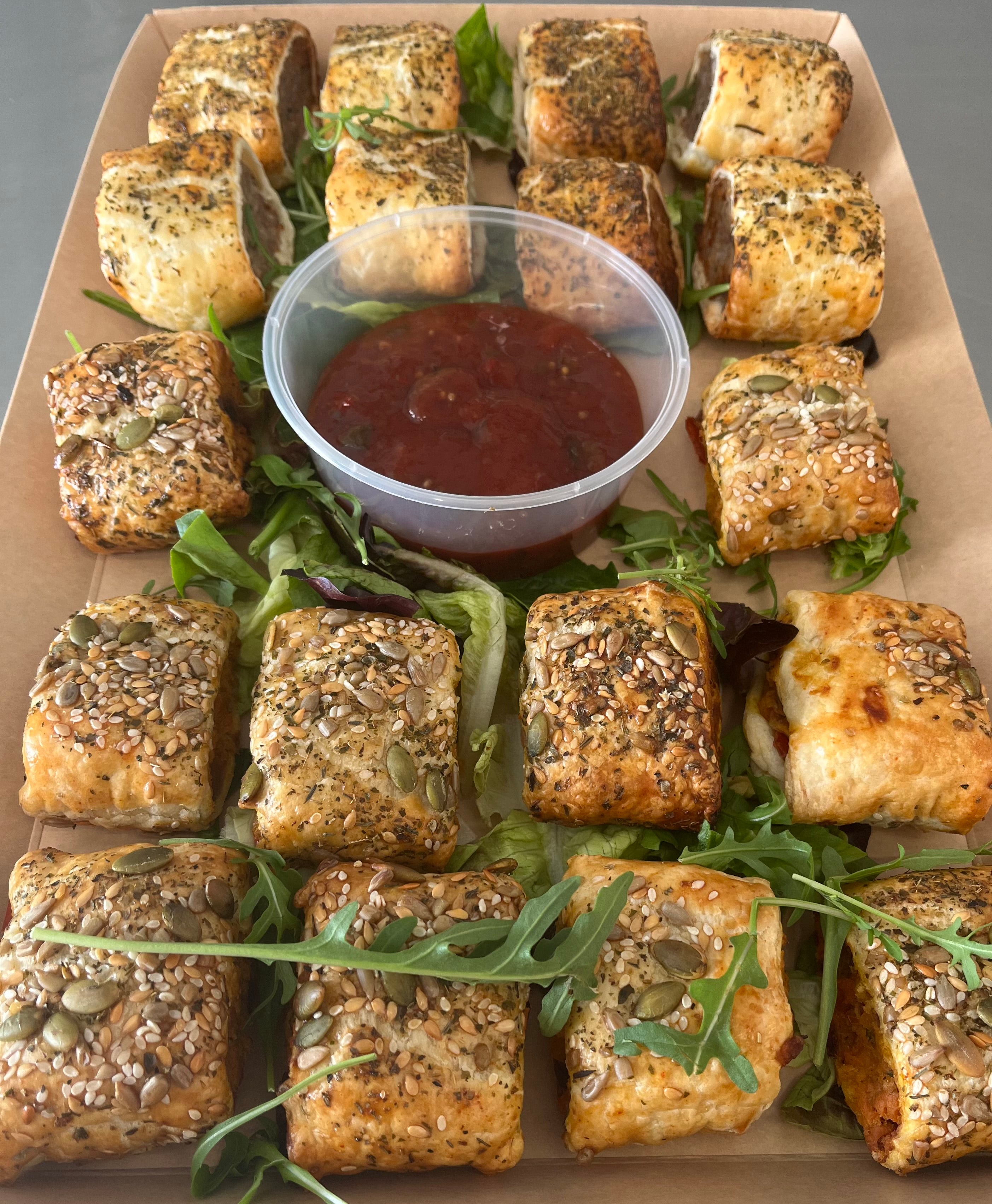 Homemade Sausage Roll Platters (18 Pieces)