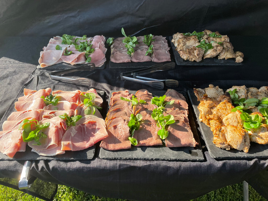 Salmon, Beef & Ham Slices (Serves Approx 10)